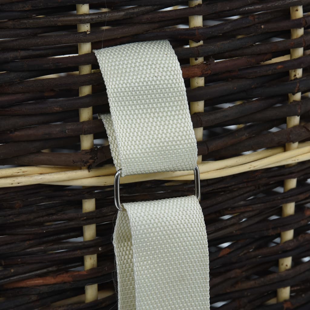 Firewood Backpack With Carrying Belts Natural Willow