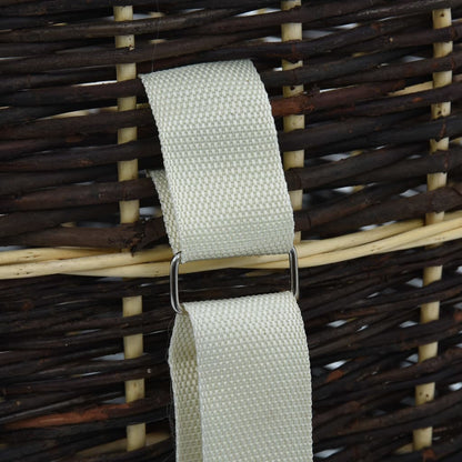 Firewood Backpack With Carrying Belts Natural Willow