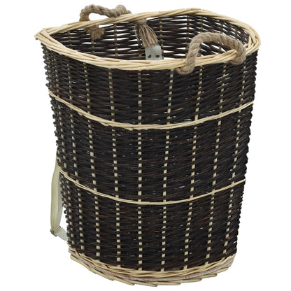 Firewood Backpack With Carrying Belts Natural Willow