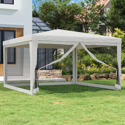 Party Tent With 12 Mesh Sidewalls Hdpe