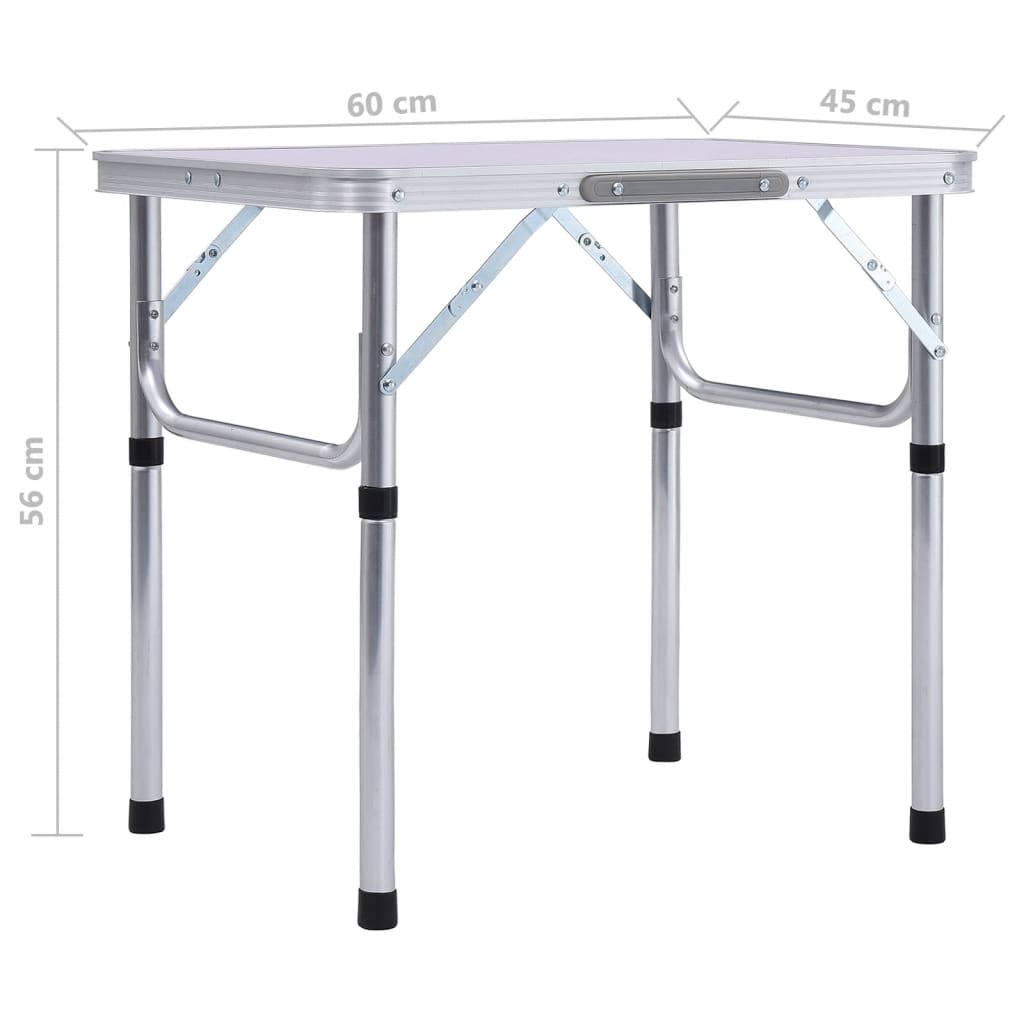 Folding Camping Table Aluminium 60X45 Cm