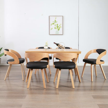 Dining Chairs 4 Pcs Dark Grey Bent Wood And Fabric