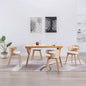 Dining Chairs 4 Pcs Dark Grey Bent Wood And Fabric
