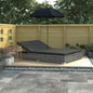 Outdoor Lounge Bed With Umbrella Poly Rattan