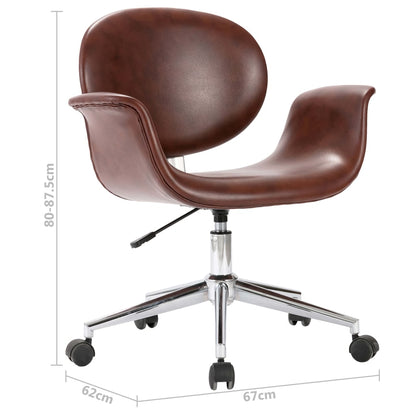 Swivel Dining Chair Faux Leather
