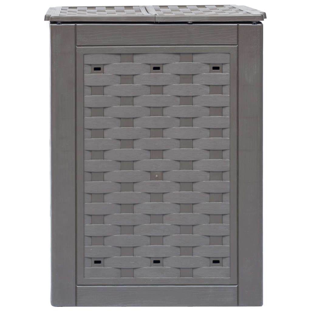 Garden Composters 2 Pcs Brown 60X60X83 Cm Plastic Rattan