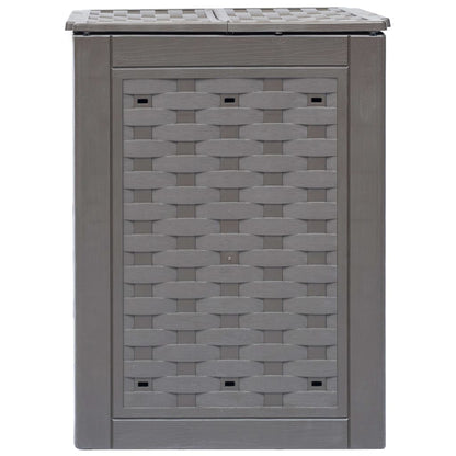 Garden Composters 2 Pcs Brown 60X60X83 Cm Plastic Rattan