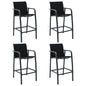 Garden Bar Chairs 4 Pcs Textilene