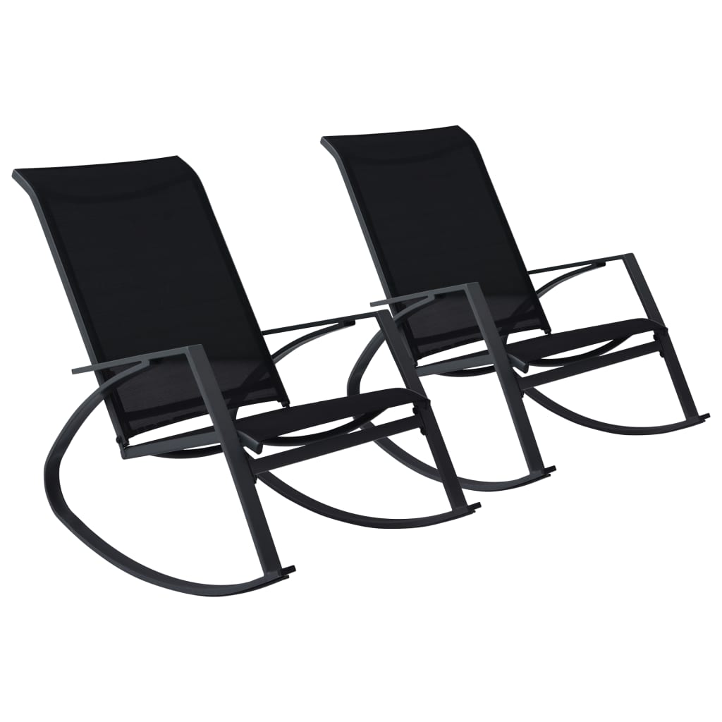 Garden Rocking Chairs 2 Pcs Textilene