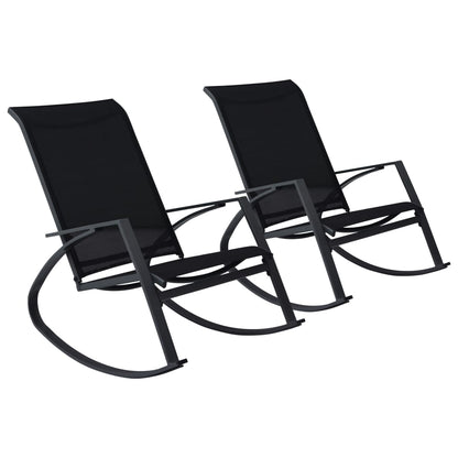 Garden Rocking Chairs 2 Pcs Textilene