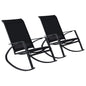 Garden Rocking Chairs 2 Pcs Textilene