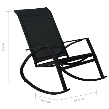 Garden Rocking Chairs 2 Pcs Textilene