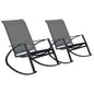 Garden Rocking Chairs 2 Pcs Textilene