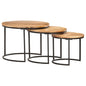 Nesting Tables 3 Pcs Solid Wood Acacia