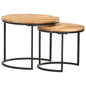 Nesting Tables 3 Pcs Solid Wood Acacia