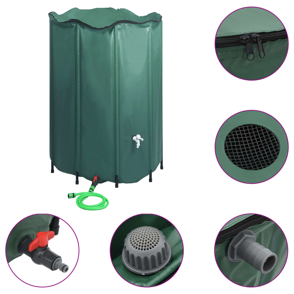 Collapsible Rain Water Tank With Spigot