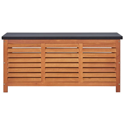 Garden Storage Box 117X50X55 Cm Solid Eucalyptus Wood