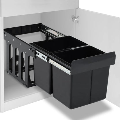 Kitchen Cupboard Pull-Out Dustbin Soft-Close