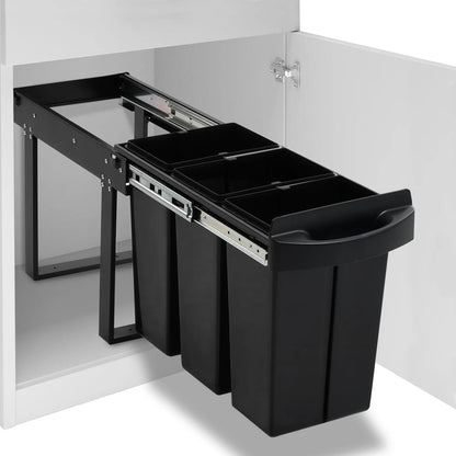 Kitchen Cupboard Pull-Out Dustbin Soft-Close