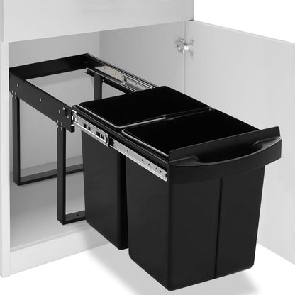 Kitchen Cupboard Pull-Out Dustbin Soft-Close