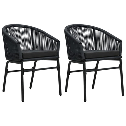 Garden Chairs 2 Pcs Anthracite Pe Rattan