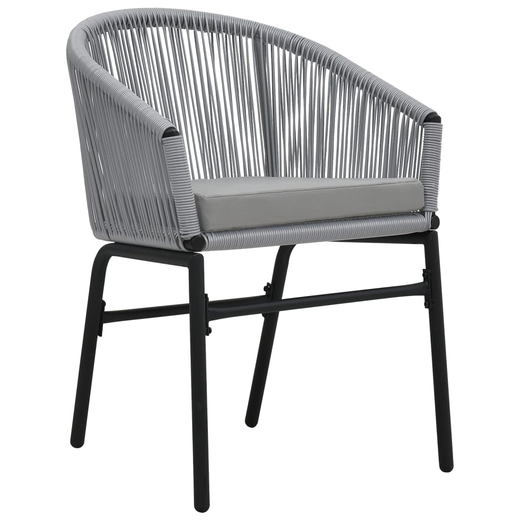 Garden Chairs 2 Pcs Anthracite Pe Rattan