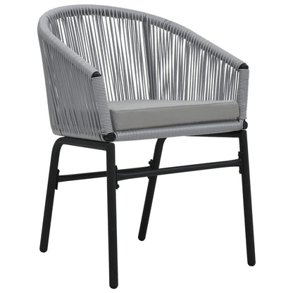 Garden Chairs 2 Pcs Anthracite Pe Rattan