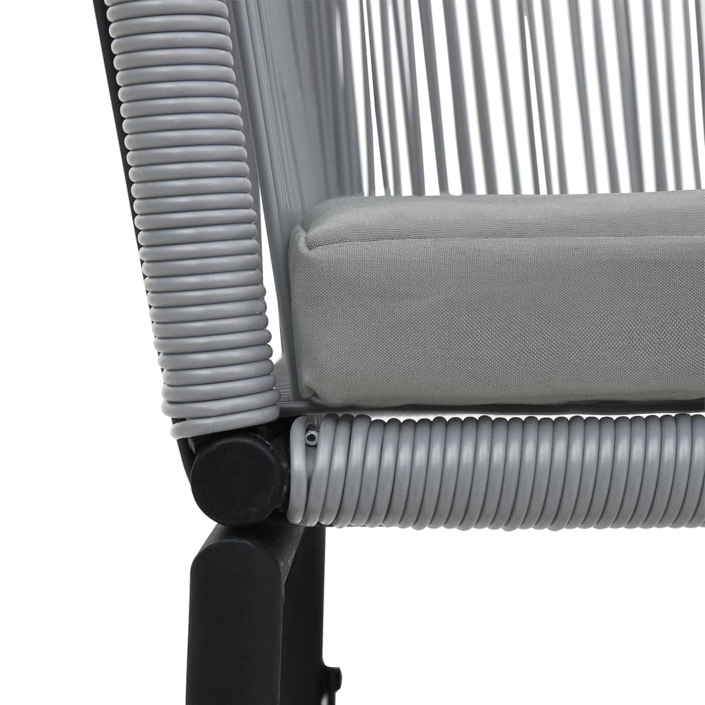 Garden Chairs 2 Pcs Anthracite Pe Rattan