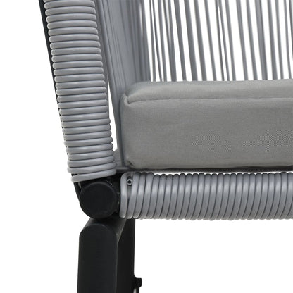 Garden Chairs 2 Pcs Anthracite Pe Rattan