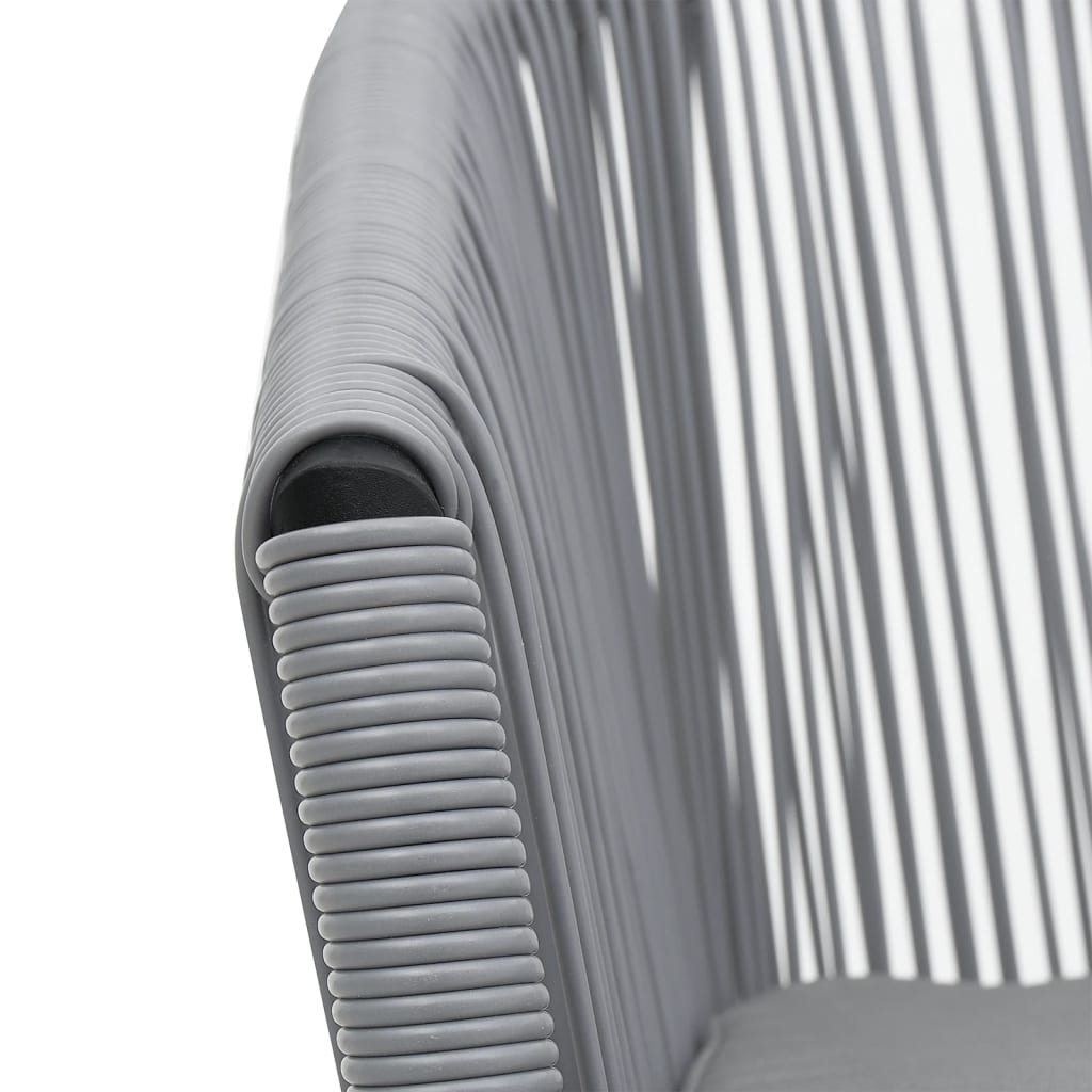 Garden Chairs 2 Pcs Anthracite Pe Rattan