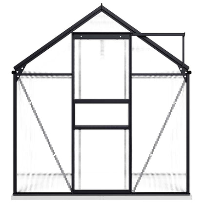 Greenhouse With Base Frame Anthracite Aluminium 3.61 M²