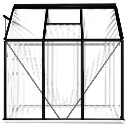 Greenhouse With Base Frame Anthracite Aluminium 3.61 M²