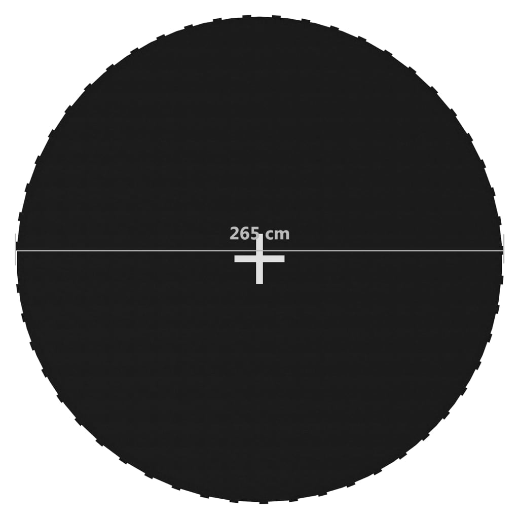 Jumping Mat Fabric Black For 10 Feet/ Round Trampoline