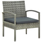 Garden Chair With Cushion Poly Rattan