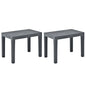 Garden Benches 2 Pcs Plastic