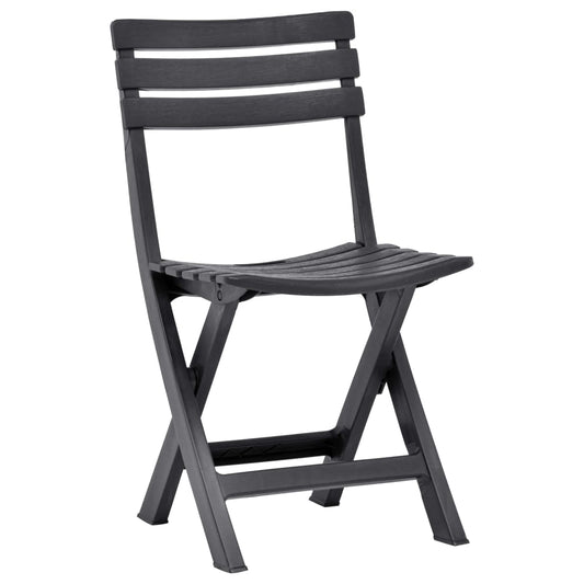 Folding Garden Chairs 2 Pcs Plastic
