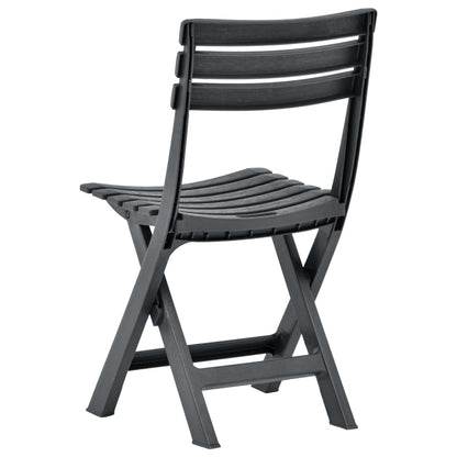 Folding Garden Chairs 2 Pcs Plastic