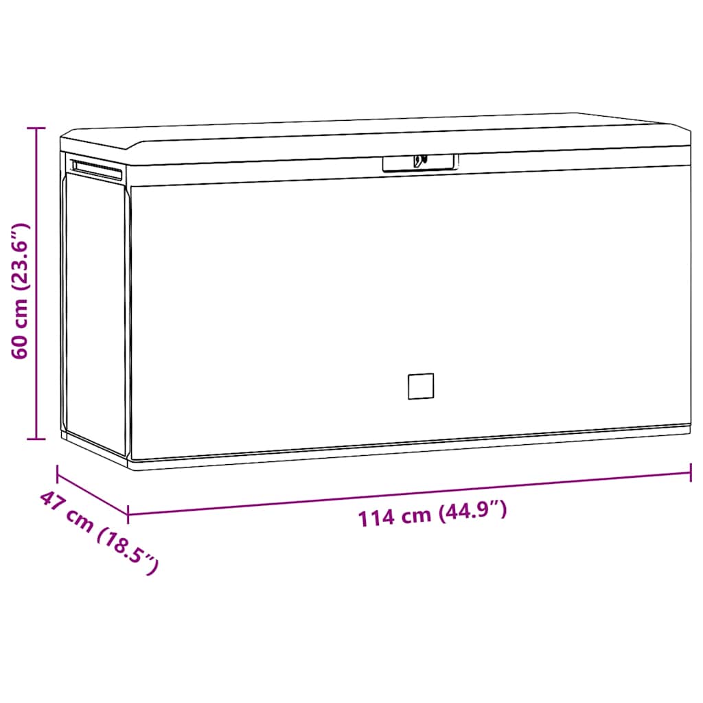 Garden Storage Box 114X47X60 Cm