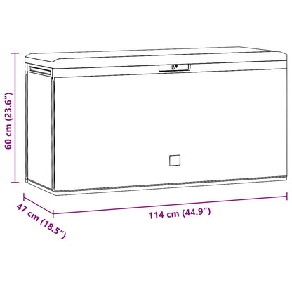 Garden Storage Box 114X47X60 Cm