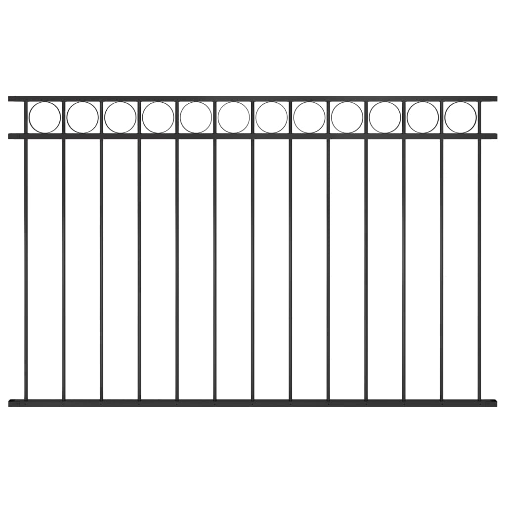Fence Panel Steel Black