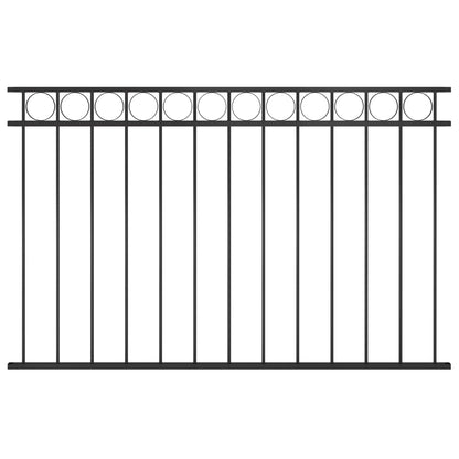 Fence Panel Steel Black