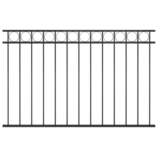 Fence Panel Steel Black
