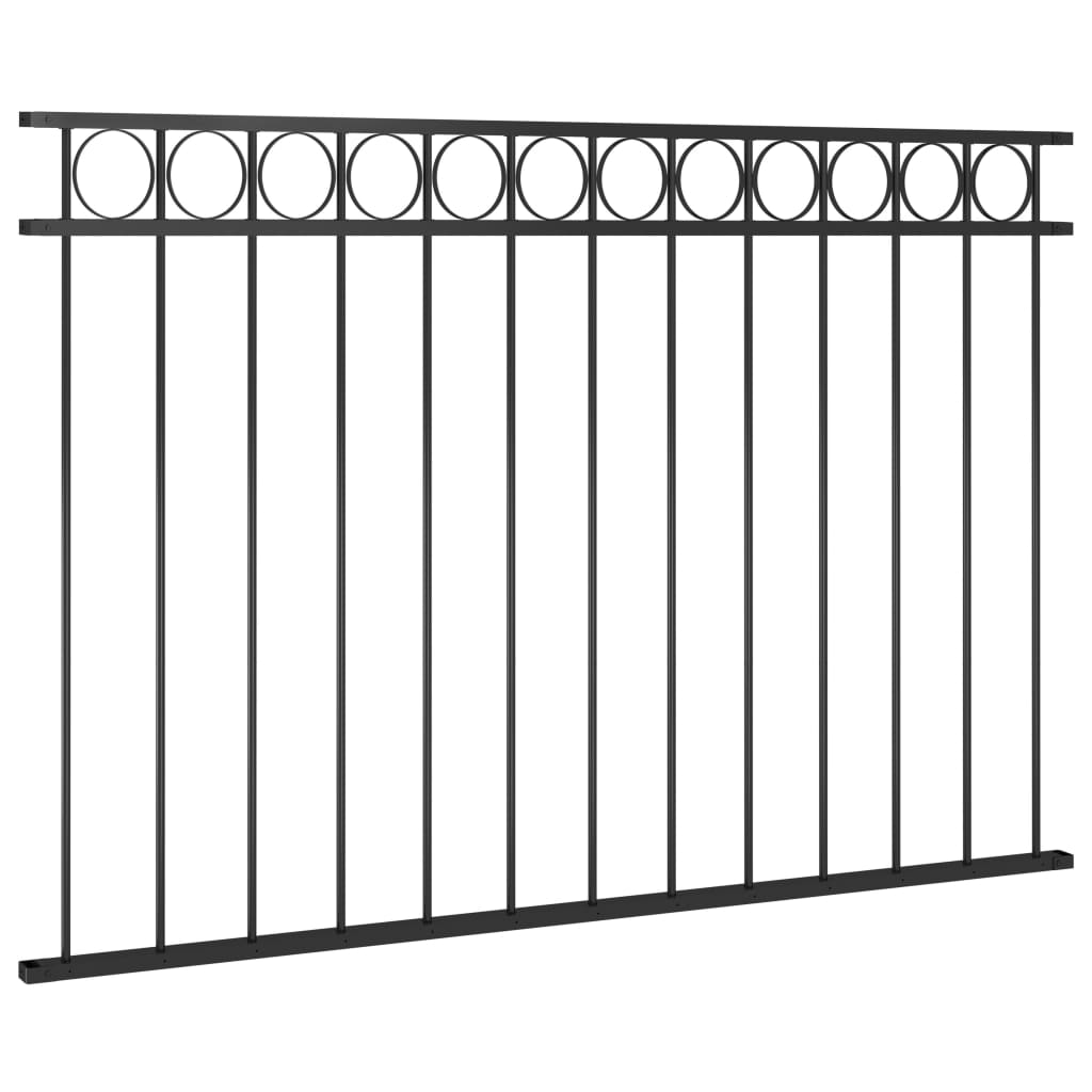 Fence Panel Steel Black
