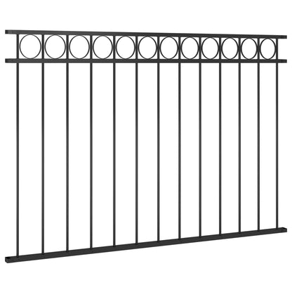 Fence Panel Steel Black