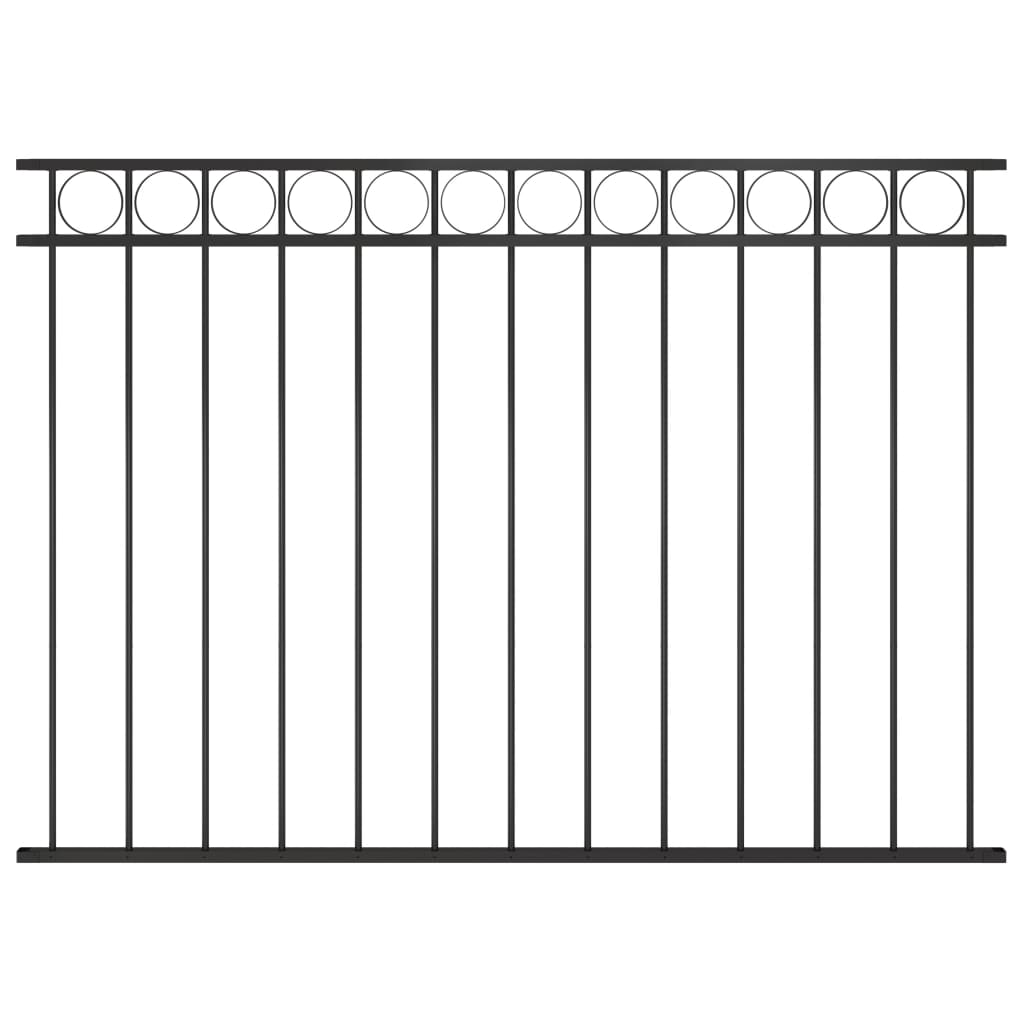 Fence Panel Steel Black