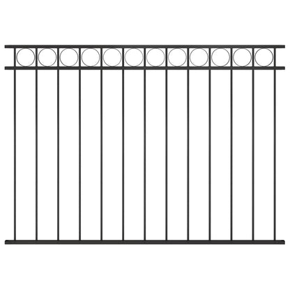Fence Panel Steel Black