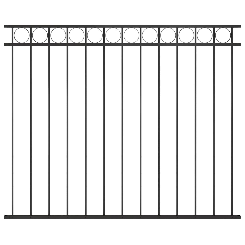 Fence Panel Steel Black