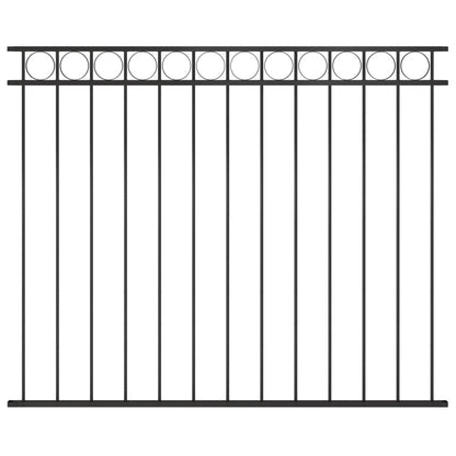 Fence Panel Steel Black