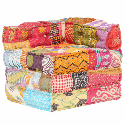 3-Seater Modular Pouffe Fabric