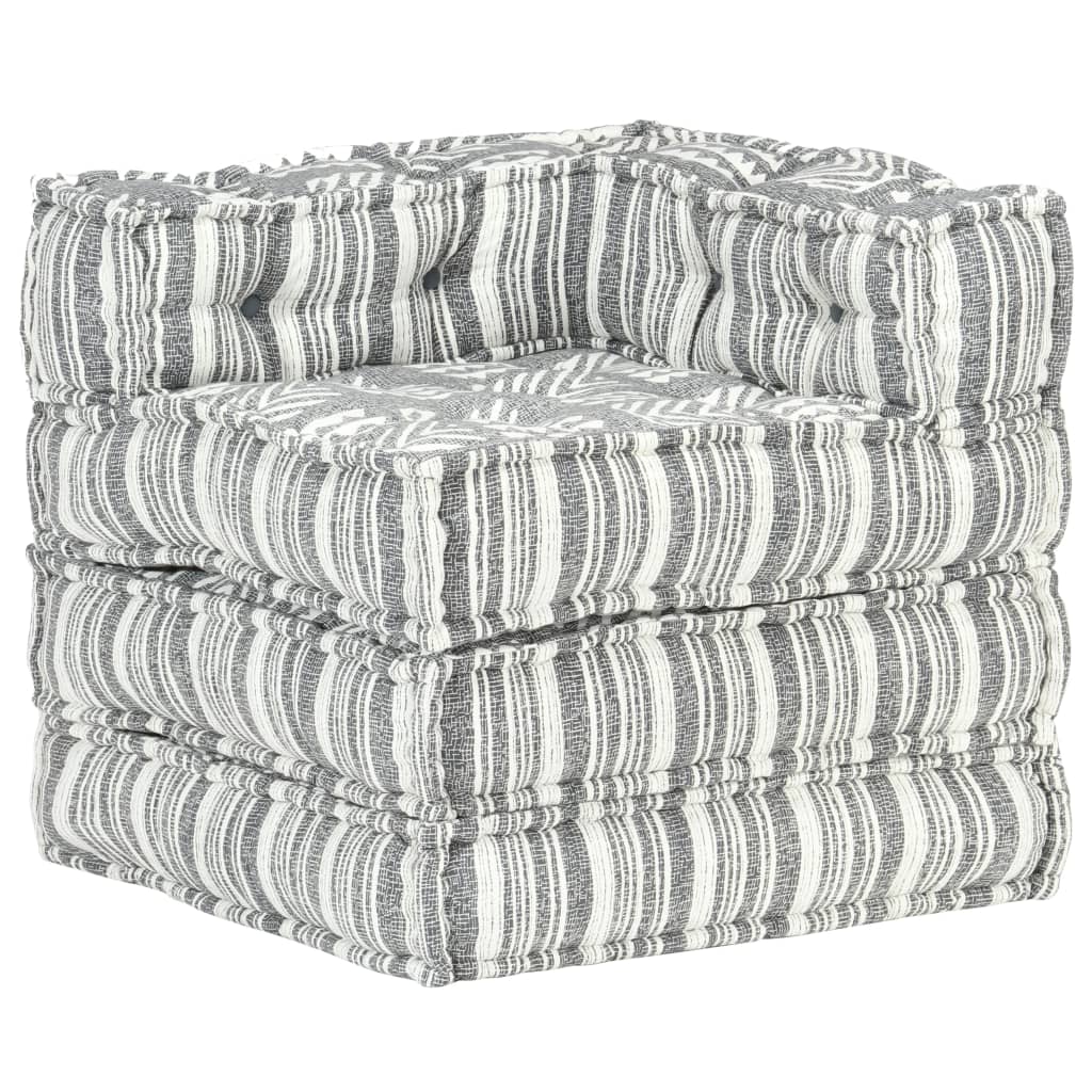 3-Seater Modular Pouffe Fabric